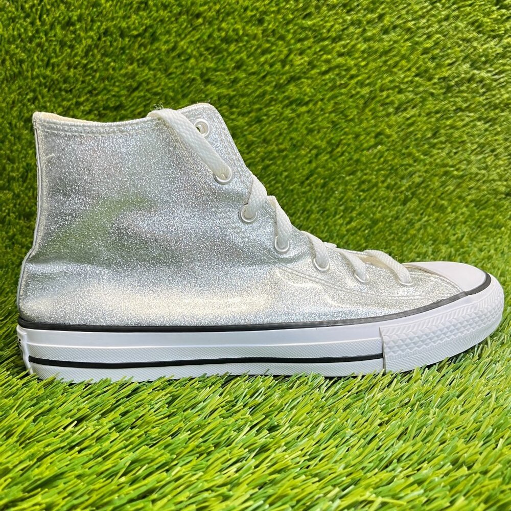 Converse Chuck Taylor All Star High Boys Size 6Y Silver Athletic Shoes Sneakers